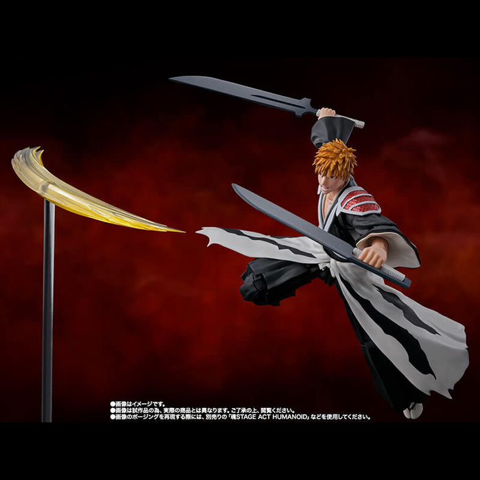 BLEACH THOUSAND-YEAR BLOOD WAR - FIGURINE ICHIGO KUROSAKI DUALZANGETSU SH FIGUARTS JAPANDCO 3