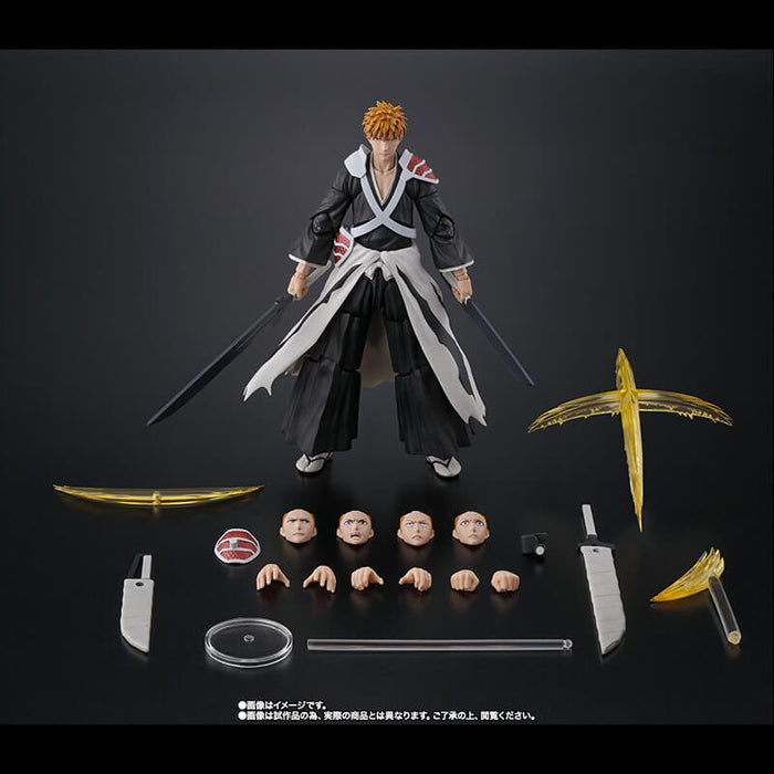 BLEACH THOUSAND-YEAR BLOOD WAR - FIGURINE ICHIGO KUROSAKI DUALZANGETSU SH FIGUARTS JAPANDCO 9