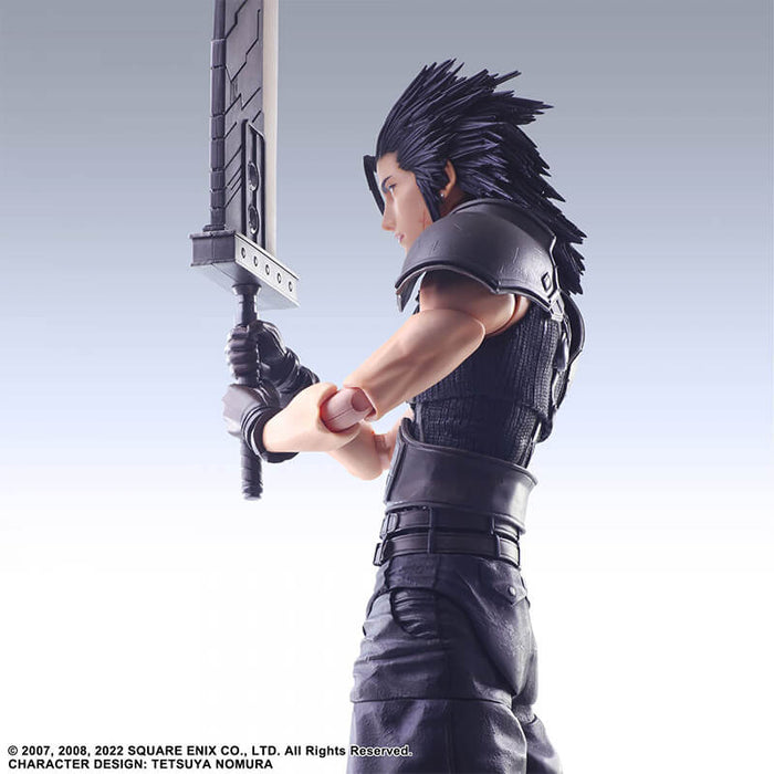 CRISIS CORE - FINAL FANTASY VII REUNION - FIGURINE ZACK FAIR SOLDIER 1ST CLASS PLAY ARTS KAI JAPANDCO 10c