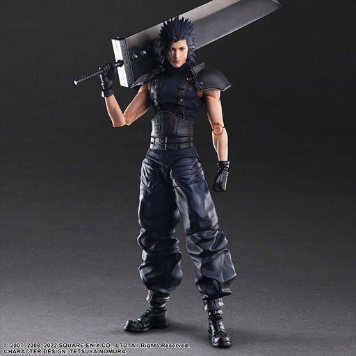 CRISIS CORE - FINAL FANTASY VII REUNION - FIGURINE ZACK FAIR SOLDIER 1ST CLASS PLAY ARTS KAI JAPANDCO 1c