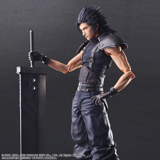 CRISIS CORE - FINAL FANTASY VII REUNION - FIGURINE ZACK FAIR SOLDIER 1ST CLASS PLAY ARTS KAI JAPANDCO 3c