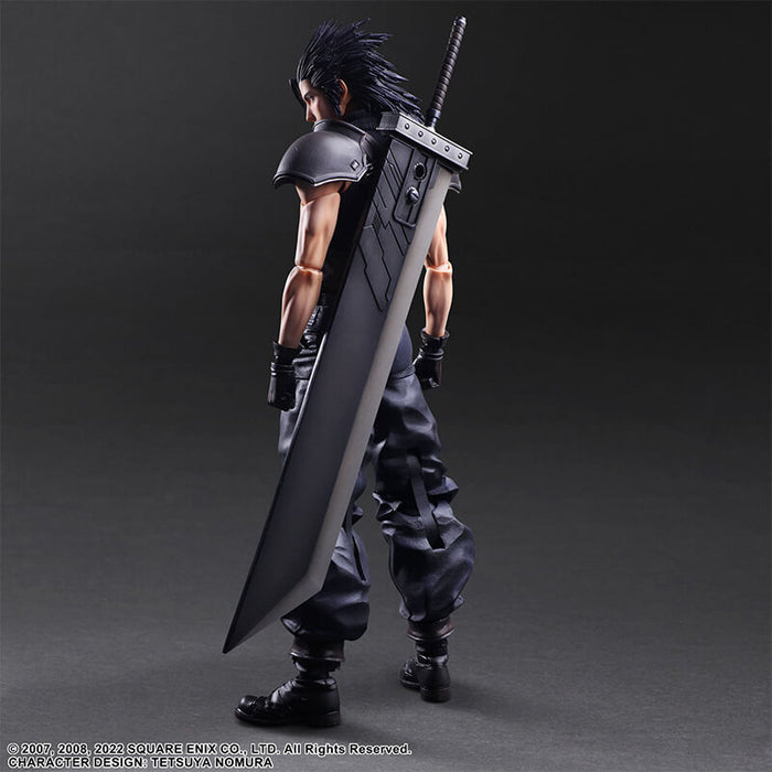 CRISIS CORE - FINAL FANTASY VII REUNION - FIGURINE ZACK FAIR SOLDIER 1ST CLASS PLAY ARTS KAI JAPANDCO 7c