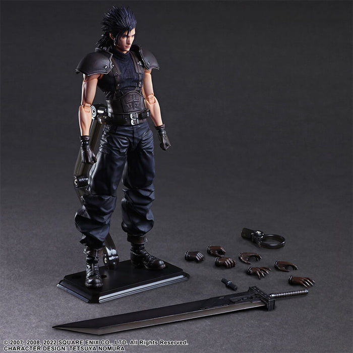 CRISIS CORE - FINAL FANTASY VII REUNION - FIGURINE ZACK FAIR SOLDIER 1ST CLASS PLAY ARTS KAI JAPANDCO 8c