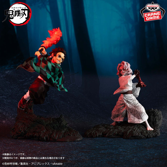 DEMON SLAYER - KIMETSU NO YAIBA - FIGURINES KAMADO TANJIRO & RUI COMBINATION BATTLE JAPANDCO 1c