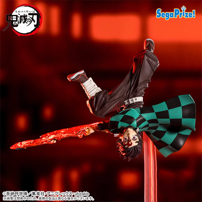 DEMON SLAYER - KIMETSU NO YAIBA - FIGURA KAMADO TANJIRO HINOKAMI KAGURA SETTING SUN TRANSFORMATION LUMINASTA
