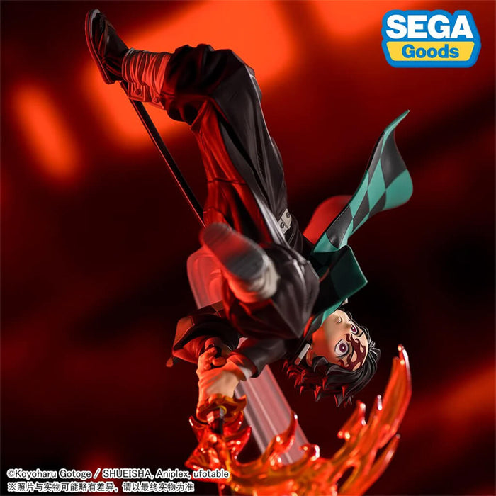 DEMON SLAYER - KIMETSU NO YAIBA - FIGURA KAMADO TANJIRO HINOKAMI KAGURA SETTING SUN TRANSFORMATION LUMINASTA