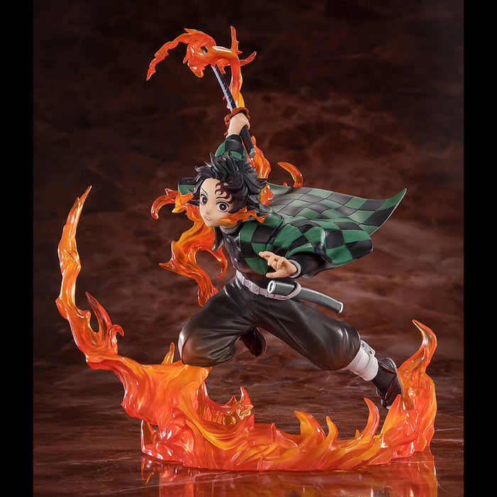 DEMON SLAYER - KIMETSU NO YAIBA - FIGURINE KAMADO TANJIRO (RENGOKU TSUBA VER.) FIGUARTS ZERO