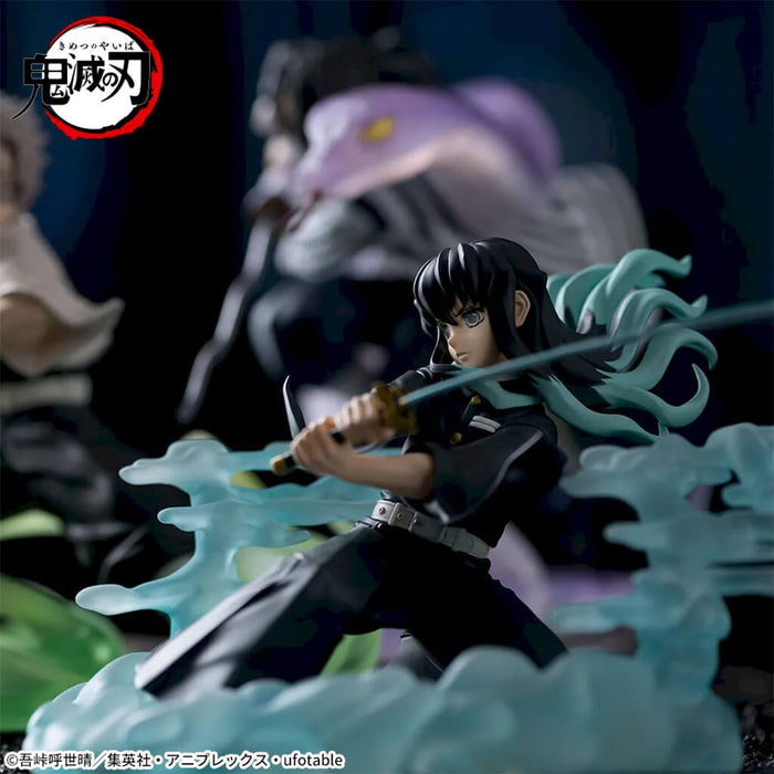 DEMON SLAYER - KIMETSU NO YAIBA - FIGURINE SANEMI, OBANAI & MUICHIRO (PILLAR TRAINING EDITION) XROSS LINK