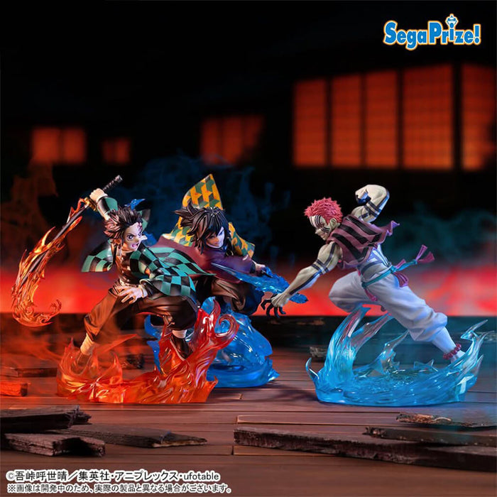 DEMON SLAYER - KIMETSU NO YAIBA - FIGURINES TANJIRO & GIYU & AKAZA (INFINITY CASTLE ARC) XROSS LINK