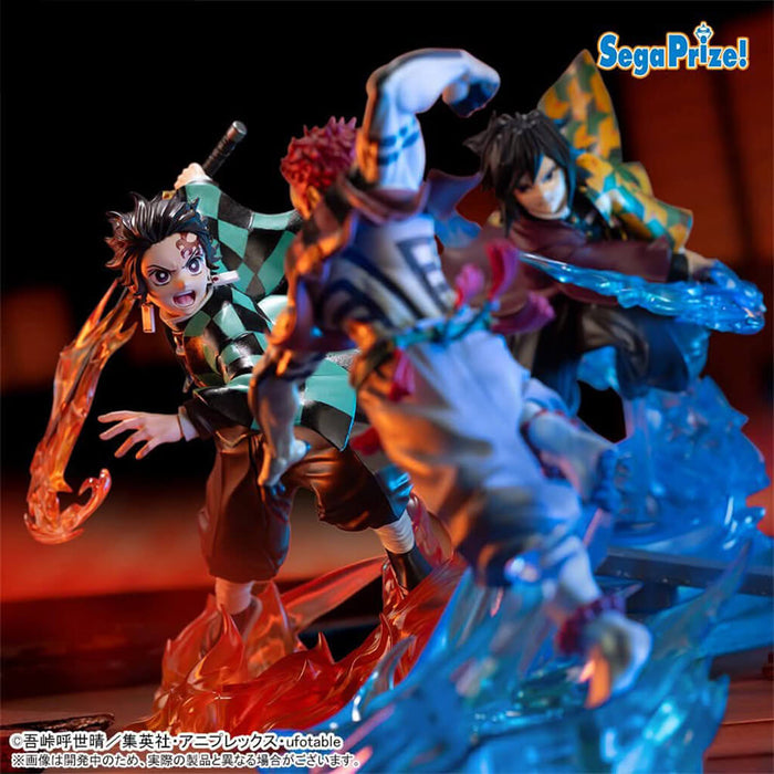 DEMON SLAYER - KIMETSU NO YAIBA - FIGURINES TANJIRO & GIYU & AKAZA (INFINITY CASTLE ARC) XROSS LINK