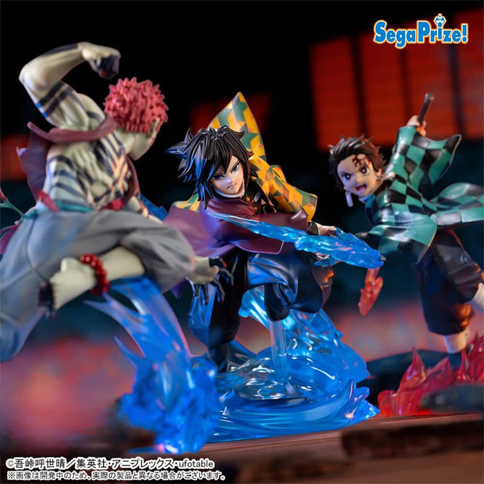 DEMON SLAYER - KIMETSU NO YAIBA - FIGURINES TANJIRO & GIYU & AKAZA (INFINITY CASTLE ARC) XROSS LINK