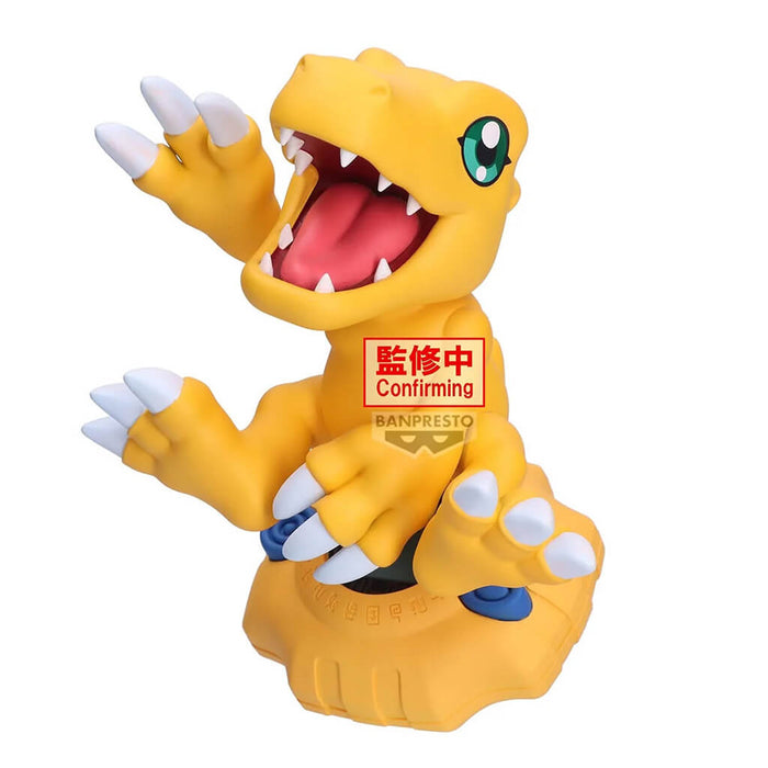 DIGIMON ADVENTURE - FIGURINE AGUMON DIGIVICE STAND !