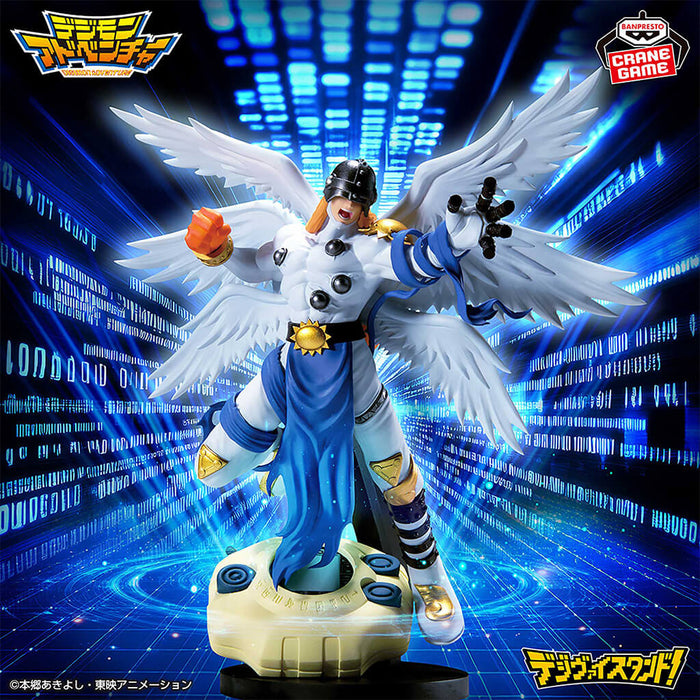 DIGIMON ADVENTURE - FIGURINE ANGEMON DIGIVICE STAND !