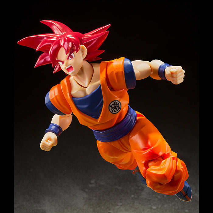 DRAGON BALL SUPER &#8211; FIGURINE SON GOKU SSJ GOD SH FIGUARTS JAPANDCO 3c