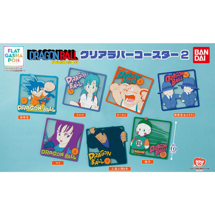 DRAGON BALL - FLAT GASHAPON DRAGON BALL CLEAR RUBBER COASTER 2