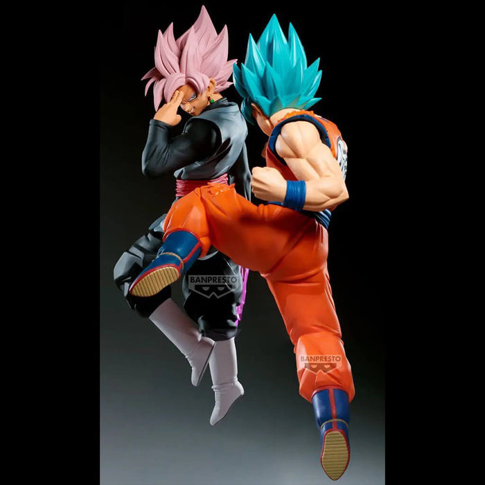 DRAGON BALL SUPER - FIGURAS SON GOKU SSJ AZUL VS GOKU SSJ ROSA NEGRO