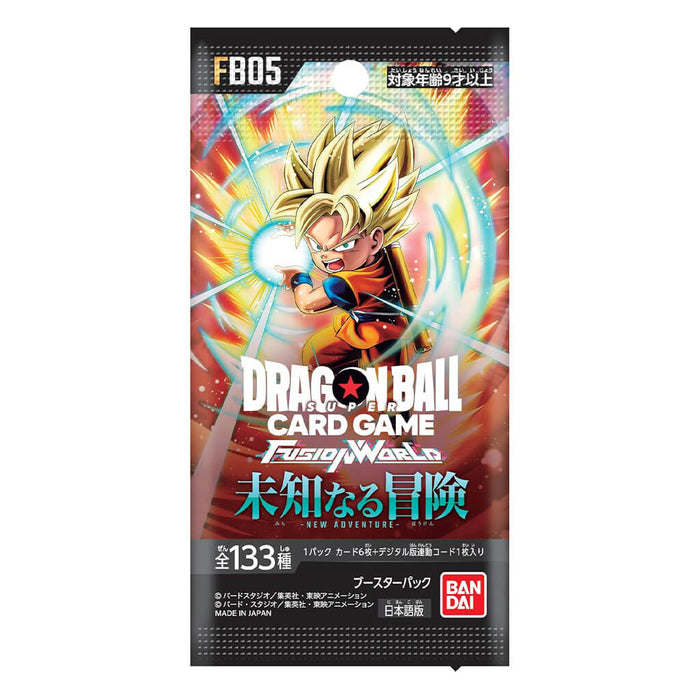 JUEGO DE CARTAS DRAGON BALL SUPER FUSION WORLD - PAQUETE DE SOBRES NUEVA AVENTURA (CAJA) FB05