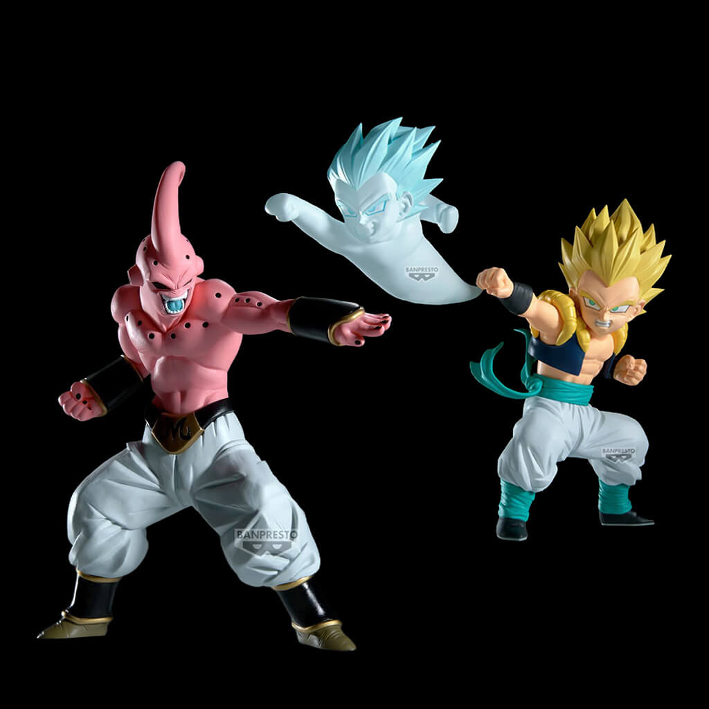 DRAGON BALL Z - FIGURAS MAJIN BUU VS GOTENKS SSJ MATCH MAKERS