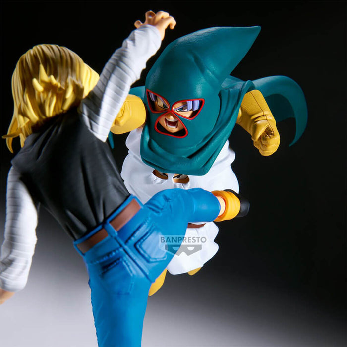 DRAGON BALL Z - FIGURAS MIGHTY MASK VS ANDROID 18 (C-18) MATCH MAKERS