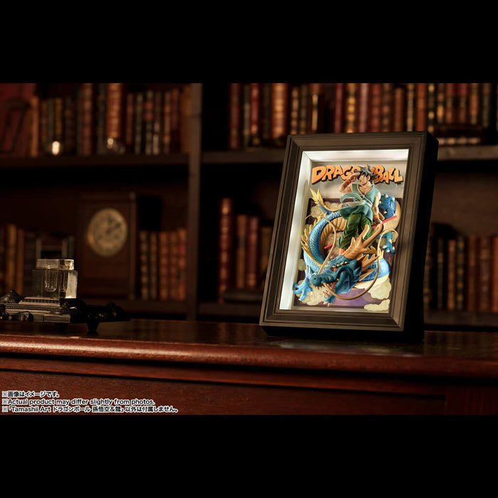 Figura de Dragon Ball Z (marco 3D) Son Goku y Dragon Tamashii Art