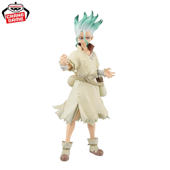 Dr. STONE - FIGURAS SENKU ISHIGAMI, RYUSUI NANAMI & GEN ASAGIRI (SPECIAL) FIGURE OF STONE WORLD