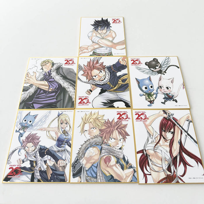 FAIRY TAIL 20th Anniversary POPUP - SHIKISHI FULL SET JAPAN EXCLUSIVE