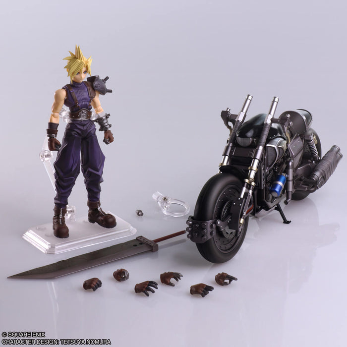 FINAL FANTASY VII - FIGURINE CLOUD STRIFE & HARDY DAYTONA BRING ARTS JAPANDCO 7