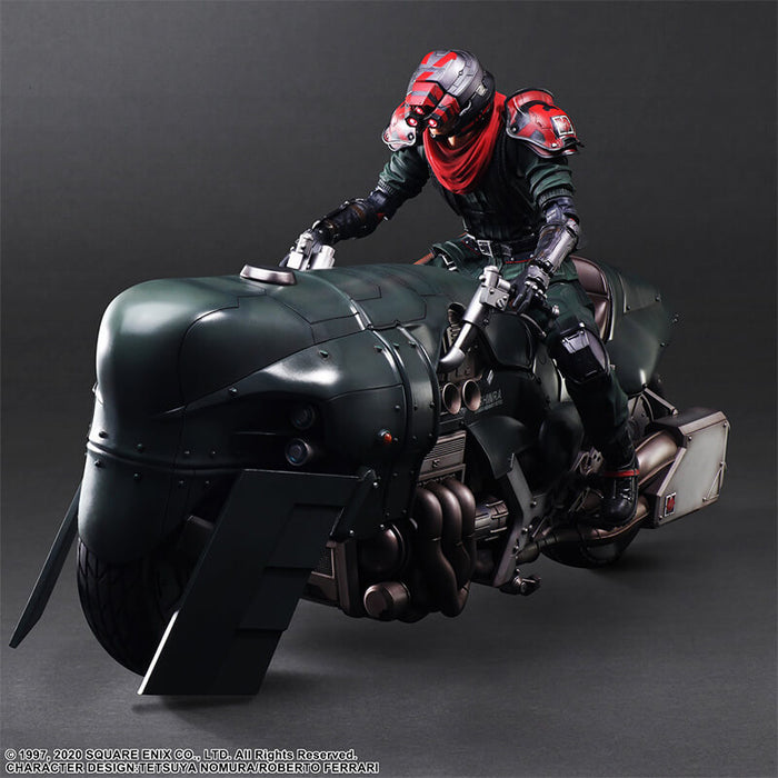 FINAL FANTASY VII REMAKE - FIGURINE ADVANCED BIKE GUARD SHINRA & BIKE PLAY ARTS KAI JAPANDCO 3c