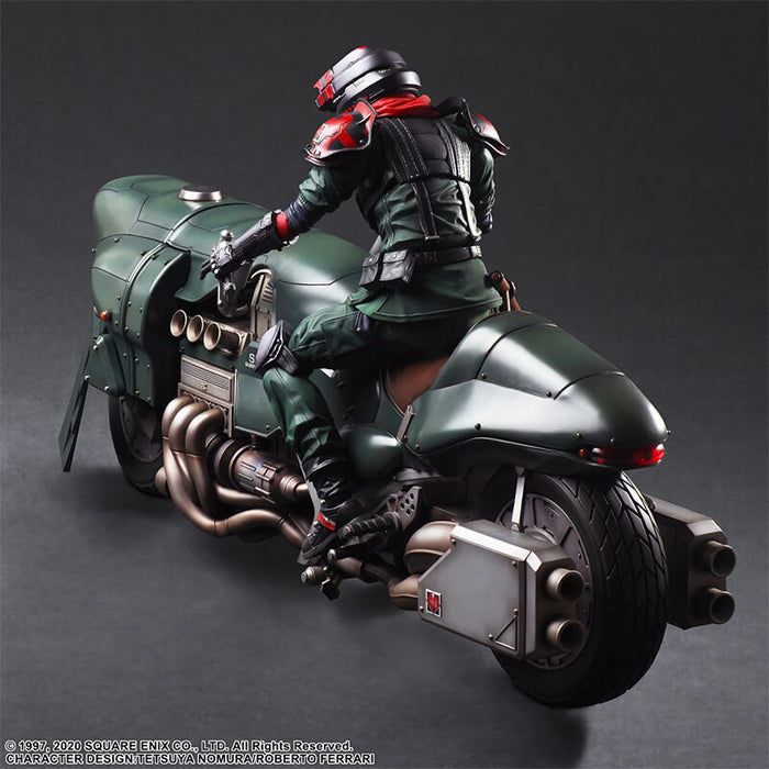 FINAL FANTASY VII REMAKE - FIGURINE ADVANCED BIKE GUARD SHINRA & BIKE PLAY ARTS KAI JAPANDCO 4c