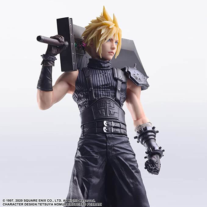 FINAL FANTASY VII REMAKE &#8211; FIGURINE CLOUD STRIFE STATIC ARTS JAPANDCO 3c