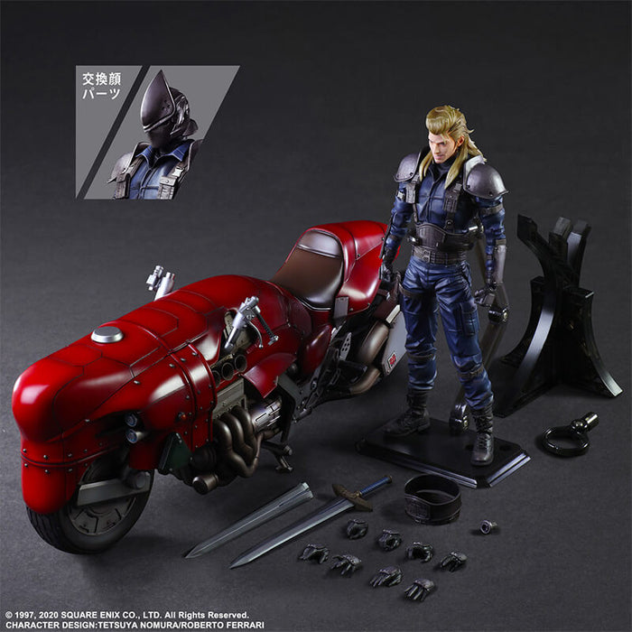 FINAL FANTASY VII REMAKE - FIGURINE ROCHEY & BIKE PLAY ARTS KAI JAPANDCO 11c