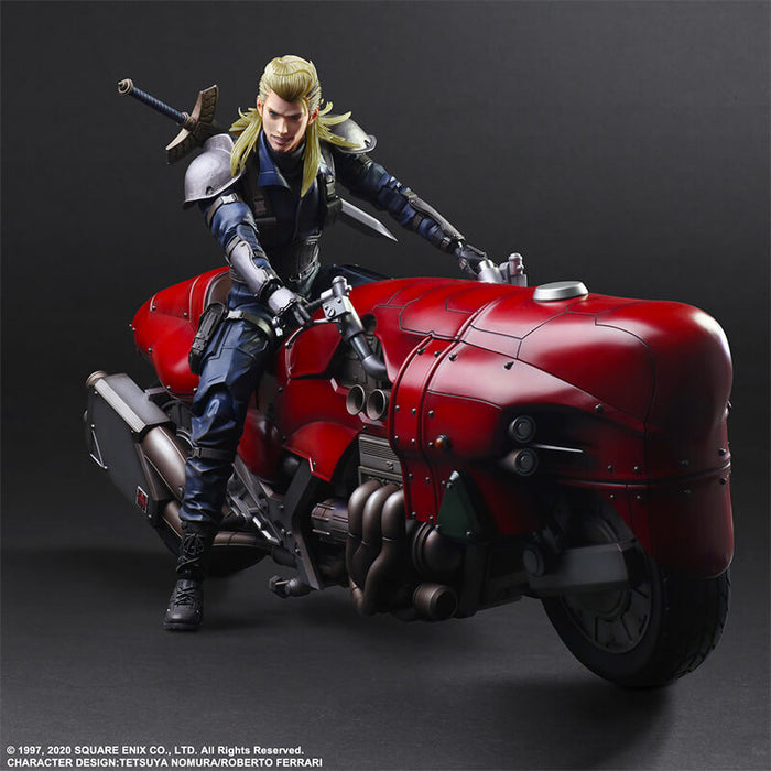 FINAL FANTASY VII REMAKE - FIGURINE ROCHEY & BIKE PLAY ARTS KAI JAPANDCO 3c