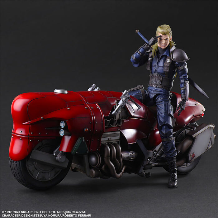 FINAL FANTASY VII REMAKE - FIGURINE ROCHEY & BIKE PLAY ARTS KAI JAPANDCO 5c