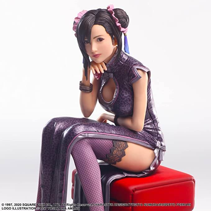 FINAL FANTASY VII REMAKE - FIGURINE TIFA LOCKHART FIGHTER DRESS VER. STATIC ARTS JAPANDCO 4c