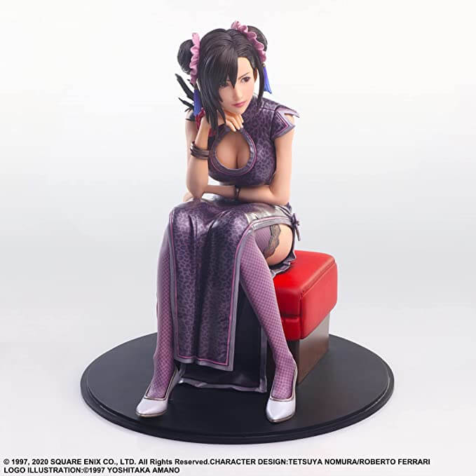 FINAL FANTASY VII REMAKE - FIGURINE TIFA LOCKHART FIGHTER DRESS VER. STATIC ARTS JAPANDCO 5c