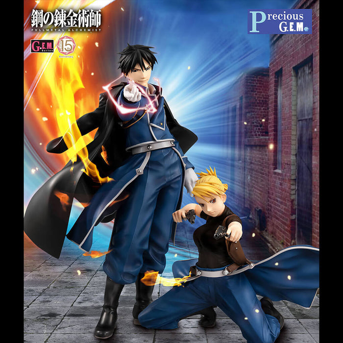 FULLMETAL ALCHEMIST - FIGURAS DE LA SERIE PRECIOUS GEM DE ROY MUSTANG Y RIZA HAWKEYE