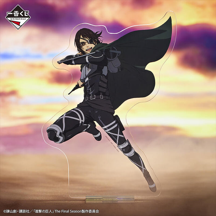 ICHIBAN KUJI ATTACK ON TITAN IN SEARCH OF FREEDOM - BIG ACRYLIC STAND HANJI ZOE LOT D JAPANDCO 2c