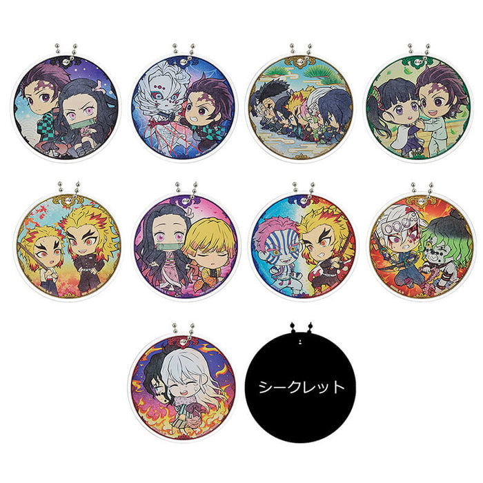 ICHIBAN KUJI DEMON SLAYER SWORDSMITH VILLAGE - ACRYLIC CHARM FULL SET LOT F JAPANDCO 3c