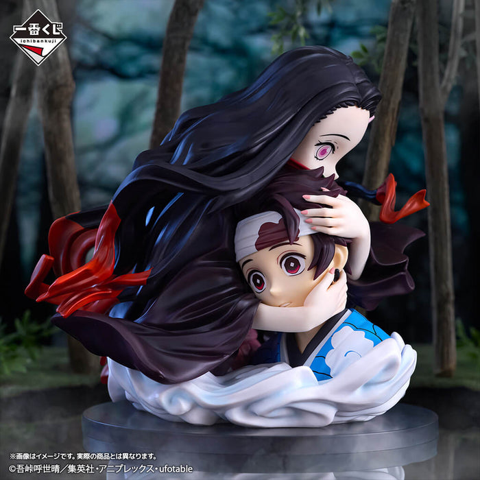 ICHIBAN KUJI DEMON SLAYER THE CONNECTED TRAIL - FIGURINE TANJIRO KAMADO & NEZUKO KAMADO LOT A JAPANDCO 2