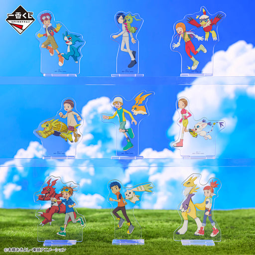 ICHIBAN KUJI DIGIMON TWO POWERS THAT EMIT LIGHT &#8211; ACRYLIC STAND FULL SET LOT D JAPANDCO 2