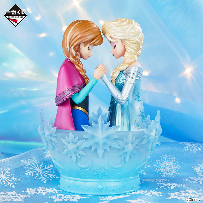 ICHIBAN KUJI DISNEY PRINCESS HEART TO FACE &#8211; FIGURINE ANNA &#038; ELSA LAST ONE JAPANDCO 2