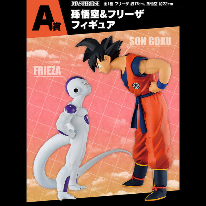 ICHIBAN KUJI DRAGON BALL BATTLE ON PLANET NAMEK - FIGURINES SON GOKU & FREEZER LOT A JAPANDCO 1c