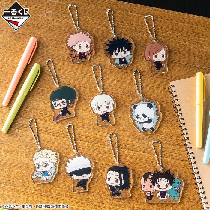 ICHIBAN KUJI JUJUTSU KAISEN MAGIC ROUND BATTLE - ACRYLIC CHARM FULL SET LOT G JAPANDCO 2c