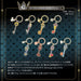 ICHIBAN KUJI KINGDOM HEARTS LINKING HEARTS &#8211; KEYBLADE CHARM FULL SET LOT G JAPANDCO 1