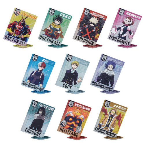 ICHIBAN KUJI MY HERO ACADEMIA CONTINUOUS STARS &#8211; ACRYLIC STAND FULL SET LOT F JAPANDCO 2