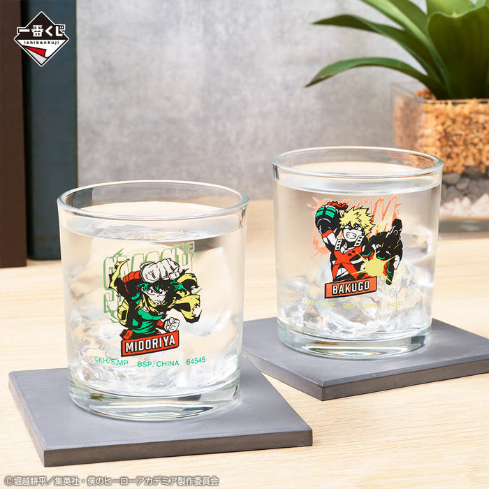 ICHIBAN KUJI MY HERO ACADEMIA LET YOU DOWN &#8211; GLASS ILLUSTRATION FULL SET LOT E JAPANDCO 2