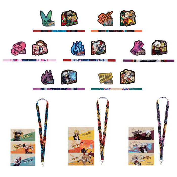 ICHIBAN KUJI MY HERO ACADEMIA LET YOU DOWN &#8211; RIBBON &#8211; NECK STRAP FULL SET LOT G JAPANDCO 3