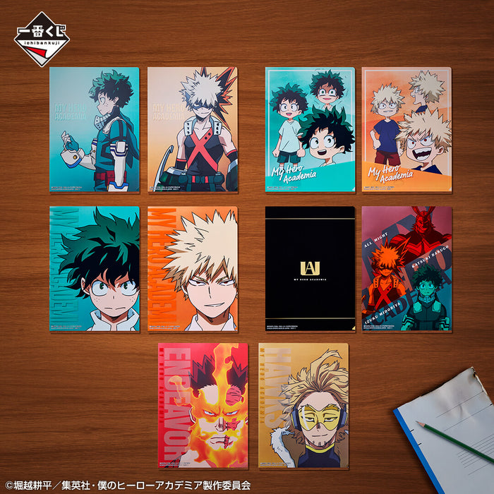 ICHIBAN KUJI MY HERO ACADEMIA TWO PEOPLE&#8217;S ADMIRATION &#8211; CLEAR FILE FULL SET LOT G JAPANDCO 3