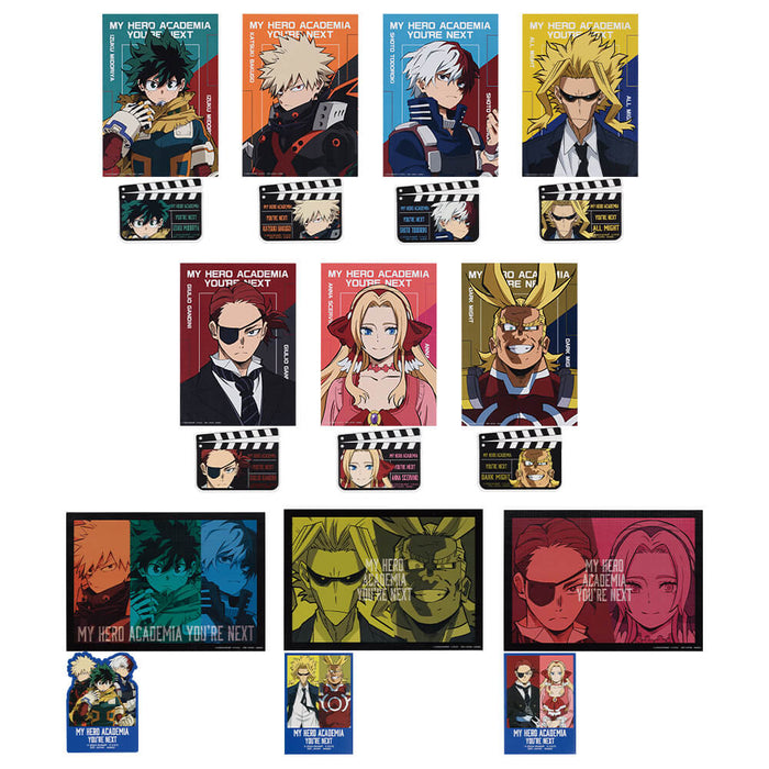 ICHIBAN KUJI MY HERO ACADEMIA YOU&#8217;RE NEXT &#8211; ILLUSTRATION BOARD FULL SET LOT H JAPANDCO 2