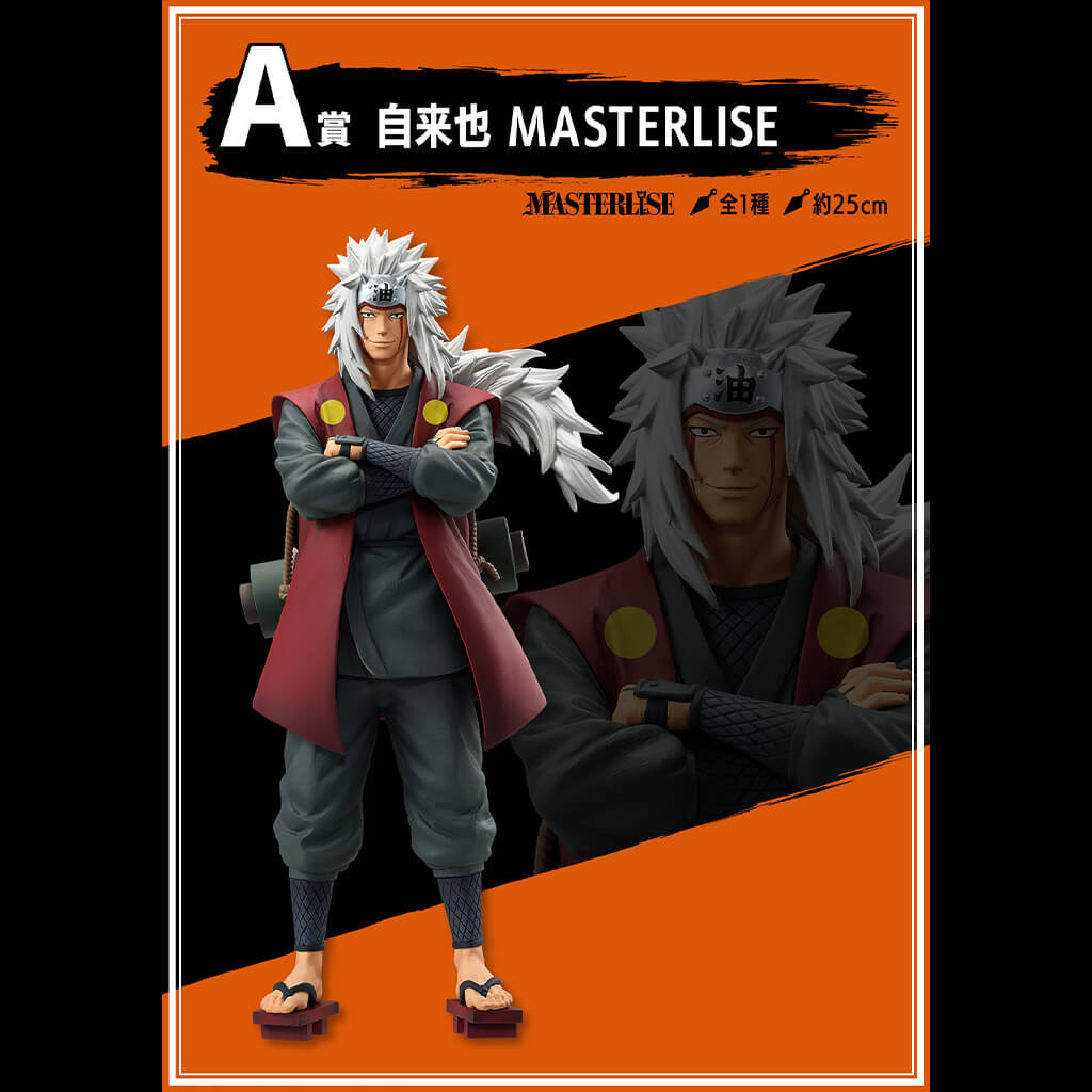 ICHIBAN KUJI NARUTO SHIPPUDEN LEGENDARY THREE NINJAS - FIGURA JIRAYA LOT A